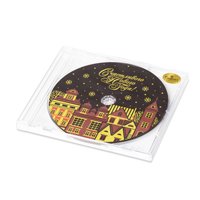CD-диск из горького шоколада с текстом счастливого Нового Года! 35г