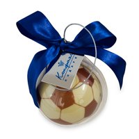 Футбольный мячик из белого фигурного шоколада 50г