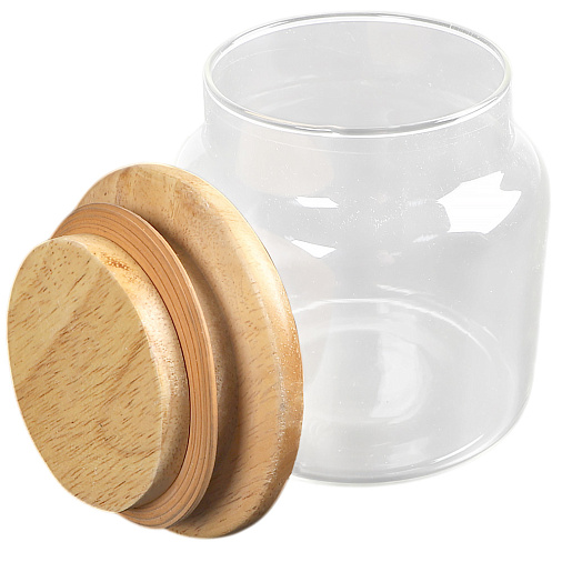 Банка стеклянная 600мл с крышкой