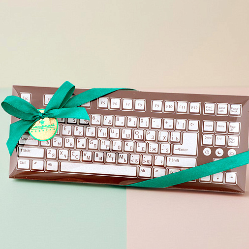 "Клавиатура" скульптура молочный шоколад