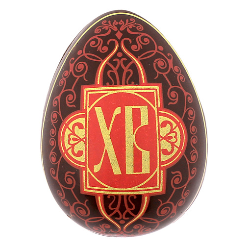 "ХВ" яйцо молочный шоколад красный рисунок