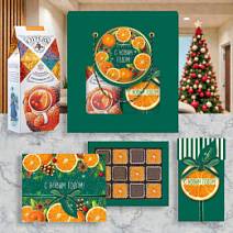 Новогодний набор: ассорти, суфле, чай 265г