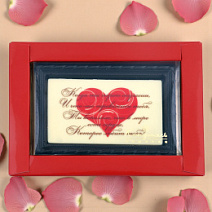 "Когда ты порою скучаешь.." молочный и белый шоколад 90г