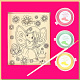 "Фея - бабочка" раскраска белый шоколад