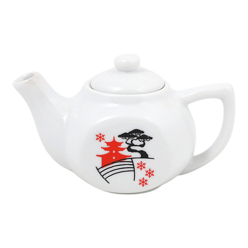 Набор чайников фарфоровых с шелкографией (2шт.)