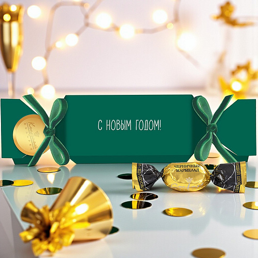 Новогодний набор мармелада черничного в горьком шоколаде 70г