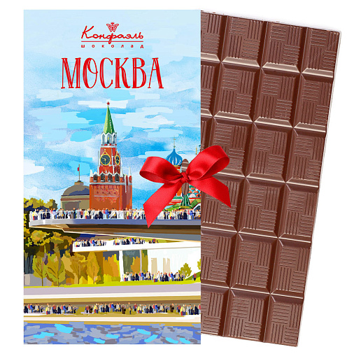 "Виды Москвы" открытка молочный шоколад