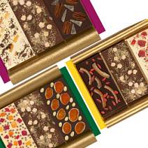 Подарочный набор из трёх видов шоколада с добавками в ассортименте