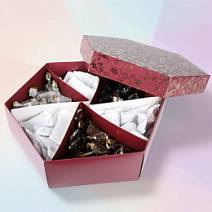 Грильяж и суфле в шоколаде Конфаэль бордовый 1200г