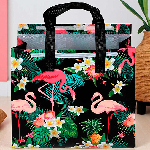 Термопакет "Фламинго" 32*27*15 (застежка-липучка многоразовая)