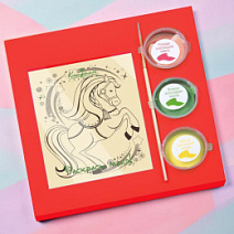 "Лошадка" раскраска белый шоколад