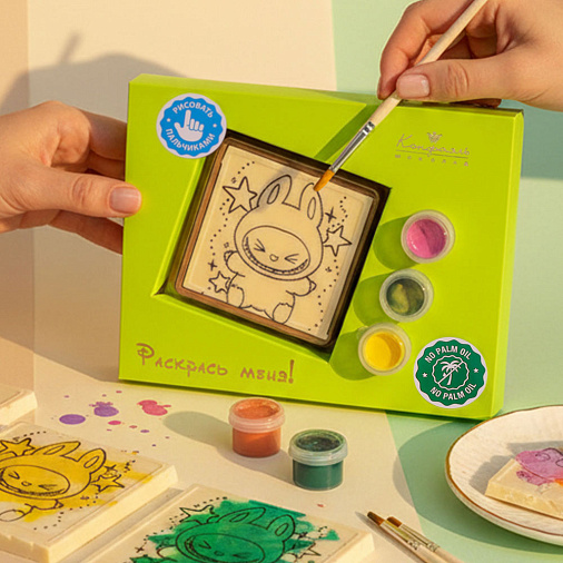 "Лабубушка" раскраска малая белый шоколад 