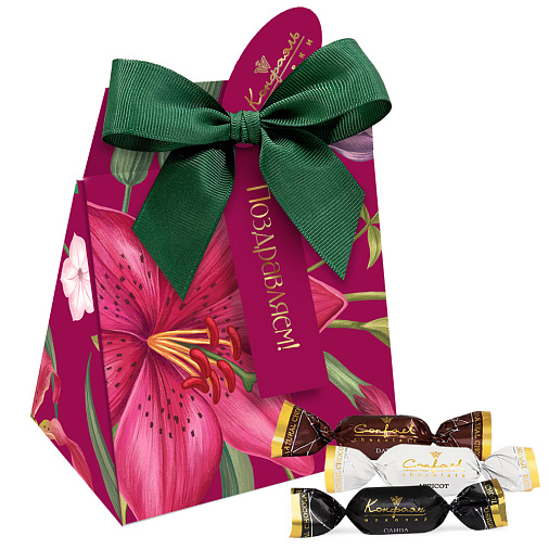 Набор сухофруктов в горьком шоколаде (финик, слива, абрикос) 100г