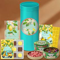 Подарочный набор: шоколад, мармелад, глазированные конфеты, чай 380г