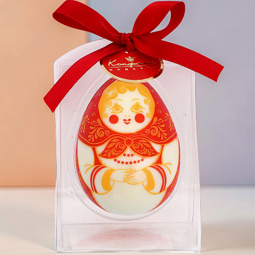 "Русская красавица" яйцо белый шоколад