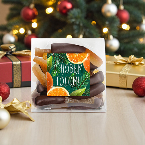 Новогодний набор: мягкий грильяж, ассорти, суфле, цукаты, чай, варенье 325г