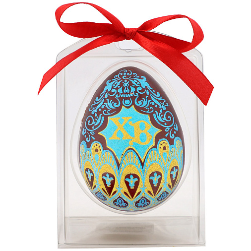 "ХВ" синий рисунок яйцо молочный шоколад 