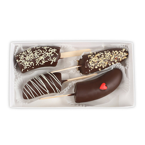 Свежие бананы в горьком шоколаде набор 280г
