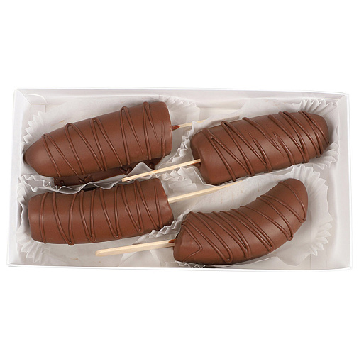 Свежие бананы в молочном шоколаде набор 280г