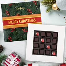 Новогодний набор шоколадных конфет 105г (зеленый)