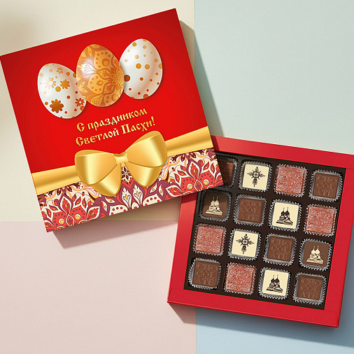 Пасхальный набор мармелада и шоколадных конфет 