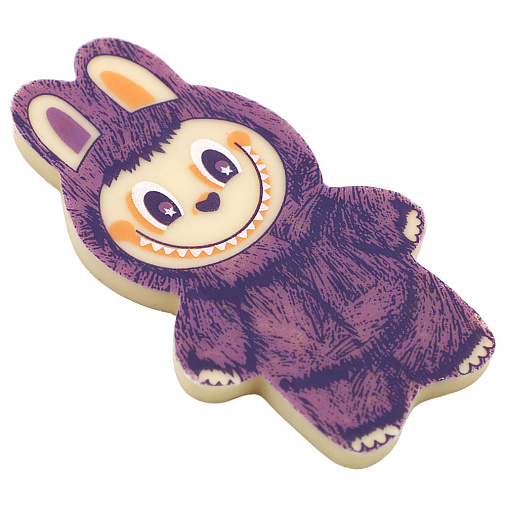 Шоколад белый "Лабубушка" с фиолетовым декором 18г