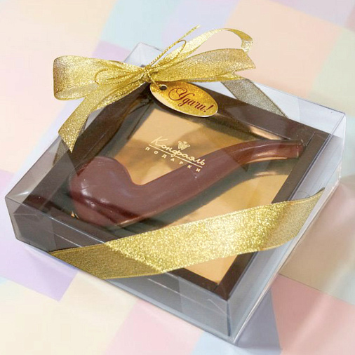 "Курительная трубка" скульптура шоколад молочный 