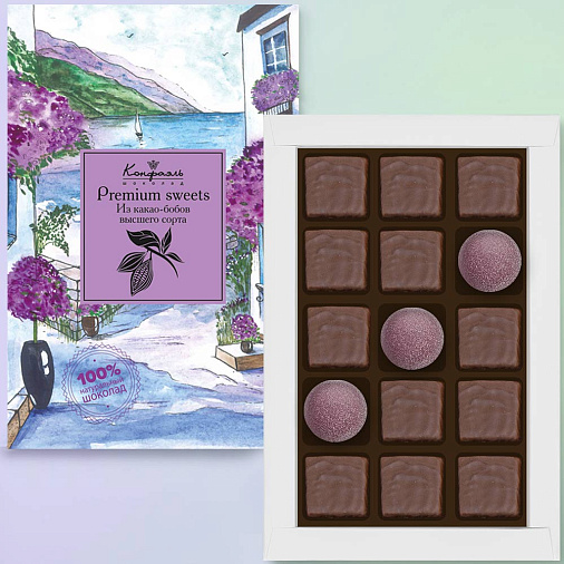 Набор шоколадных конфет и мармелада 120г