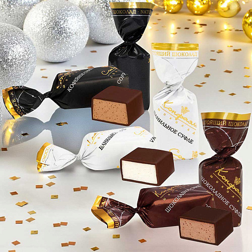 Новогодний  набор сундучков с конфетами 270г