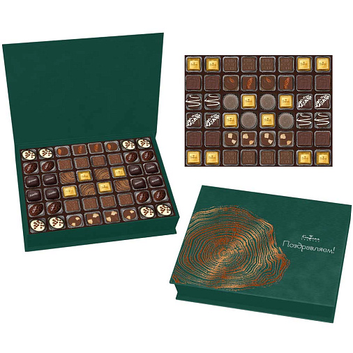 Роскошное собрание конфет ручной работы 975г (зеленое)