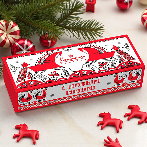 Новогодний набор шоколадных конфет 75г