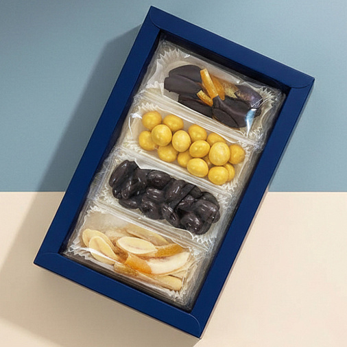 "Ураза-Байрам" подарочный набор: драже, конфеты глазированные (цвет синий)