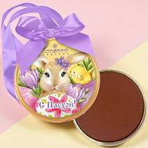 "С Пасхой" медаль молочный шоколад 