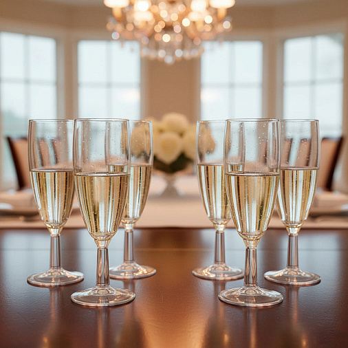 Бокалы под шампанское "Banquet" 155мл (набор 6 шт)
