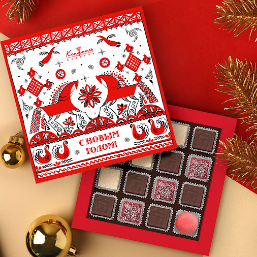 Новогодний набор шоколадных конфет 145г