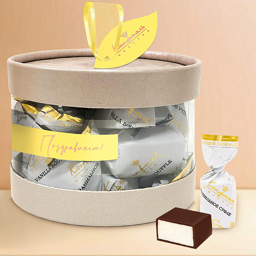 Набор ванильного суфле в горьком шоколаде 80г