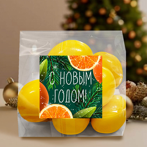 Новогодний набор конфет: мармелад-суфле, драже, цукаты 455г