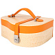 Шкатулка для украшений оранжевая 21х12х8 см 