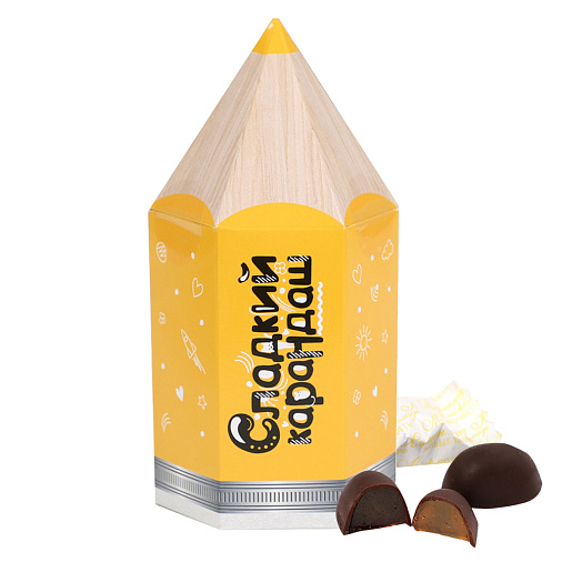 Карандаш желтый с лимонным мармеладом в шоколаде 150г
