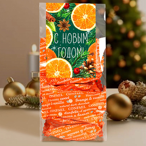 Новогодний набор конфет: мармелад-суфле, драже, цукаты 455г