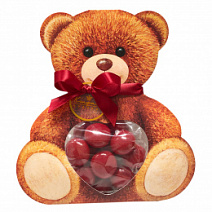 Медвежонок с драже вишневый мармелад в шоколаде 90г