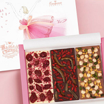 Подарочный набор три шоколада (балерина)