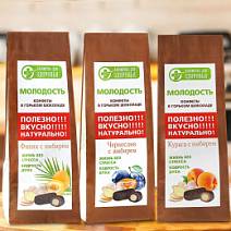 Сухофрукты с имбирем в шоколаде 120г в ассортименте