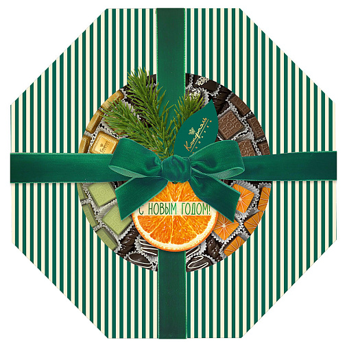 Новогодний набор конфет ассорти, мягкий грильяж, мармелад 375г