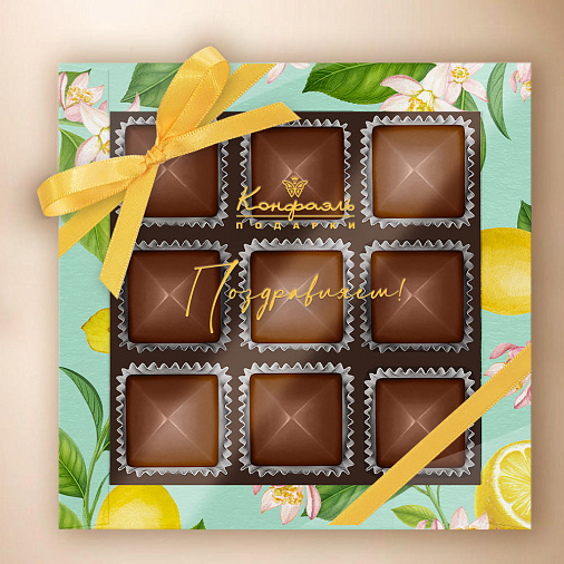 Набор конфет с шоколадной начинкой 95г